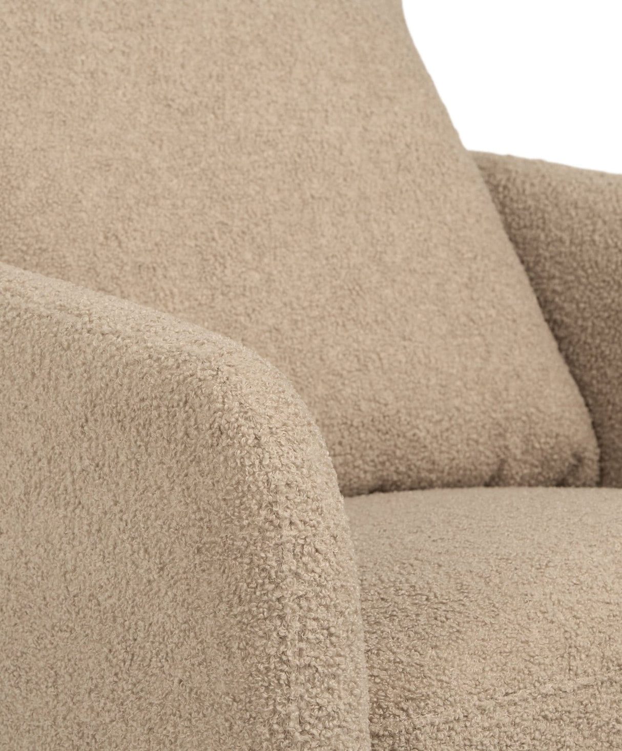 Mamas & Papas Alma Nursing Chair with Footstool - Fawn Boucle