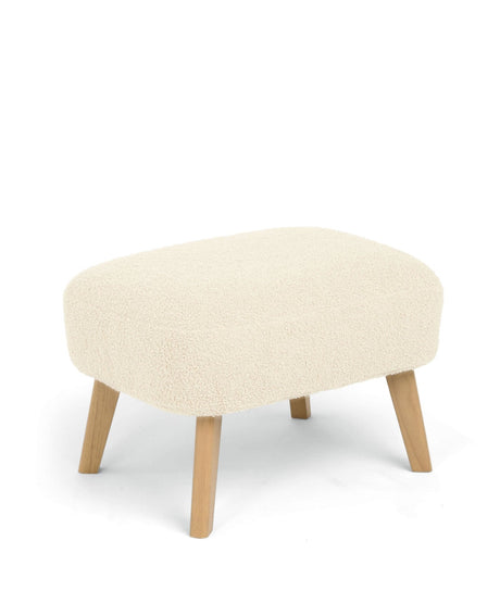 Mamas & Papas Alma Nursing Chair with Footstool - Off White Boucle