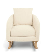 Mamas & Papas Alma Nursing Chair with Footstool - Off White Boucle