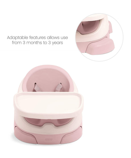Mamas & Papas Baby Bug 3-in-1 Floor & Booster Seat with Activity Tray - Blossom