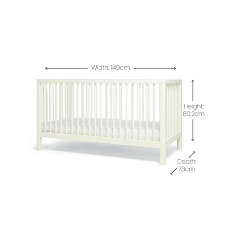 Mamas & Papas Solo Cot Bed - White