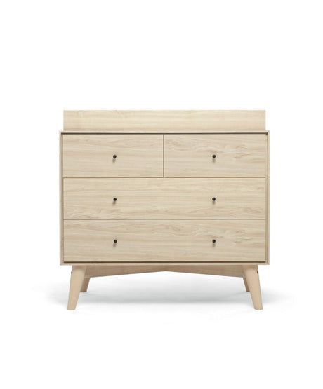 Mamas & Papas Coxley 2 Piece Nursery Furniture Set with Cot Bed & Dresser - Natural/Olive Green