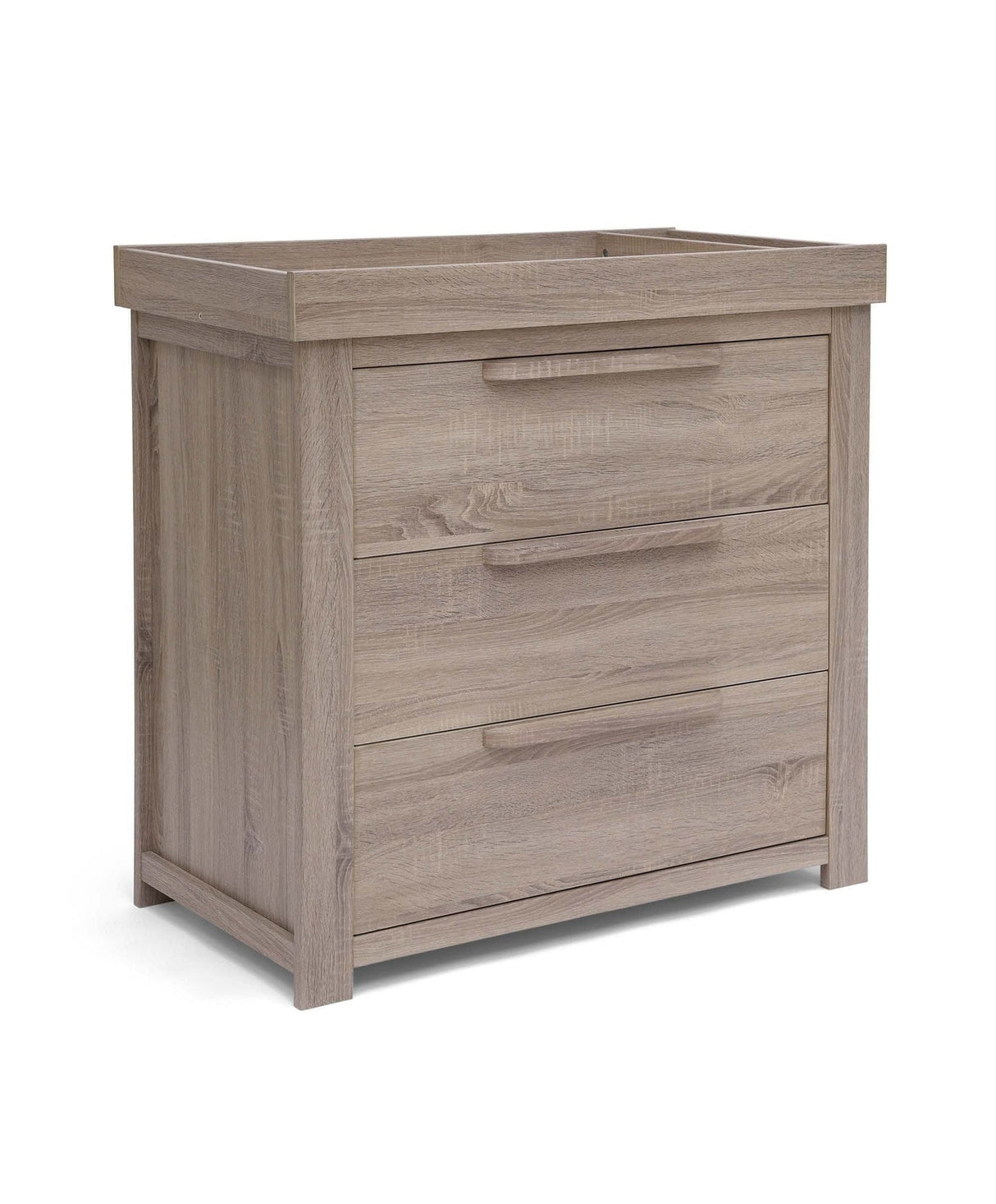 Mamas & Papas Franklin 3 Piece Nursery Furniture Set with Cot Bed, Dresser and Wardrobe - Grey Wash