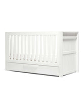 Mamas & Papas Franklin 3 Piece Nursery Furniture Set with Cot Bed, Dresser and Wardrobe - White Wash