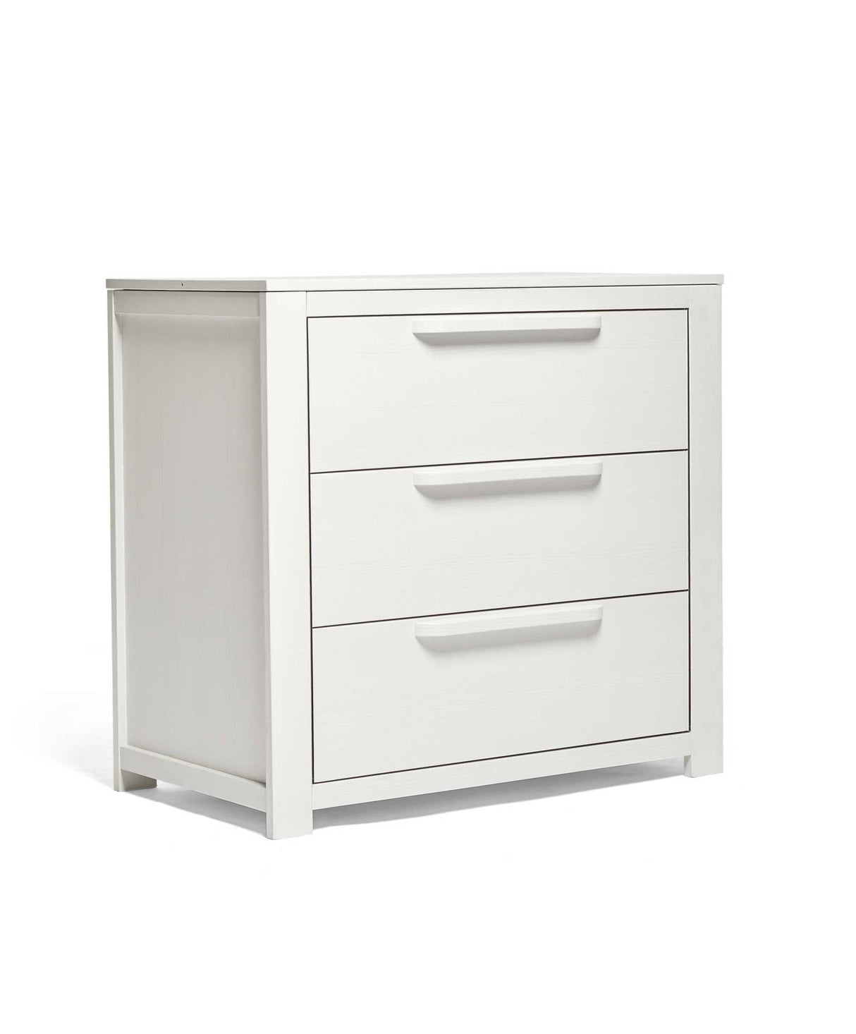 Mamas & Papas Franklin 3 Piece Nursery Furniture Set with Cot Bed, Dresser and Wardrobe - White Wash