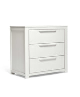 Mamas & Papas Franklin 3 Piece Nursery Furniture Set with Cot Bed, Dresser and Wardrobe - White Wash