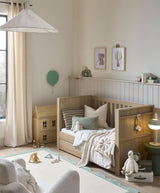 Mamas & Papas Franklin 3 Piece Nursery Furniture Set with Cot Bed, Dresser and Wardrobe - Oak