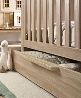Mamas & Papas Franklin 3 Piece Nursery Furniture Set with Cot Bed, Dresser and Wardrobe - Oak