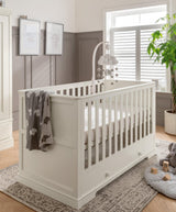 Mamas & Papas Oxford 2 Piece Nursery Furniture Set with Cot Bed and Dresser - White