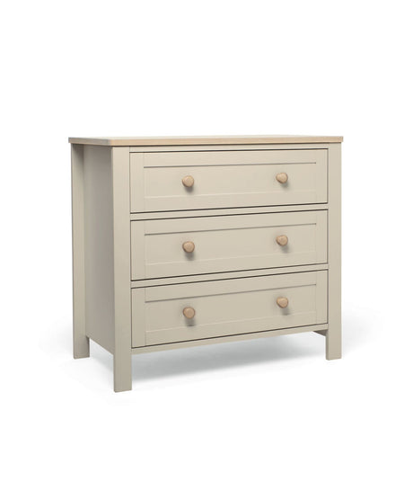 Mamas & Papas Wedmore 3 Piece Nursery Furniture Set with Cot Bed, Dresser and Wardrobe - Cashmere/Oak