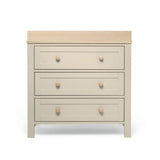 Mamas & Papas Wedmore 2 Piece Nursery Furniture Set with Cotbed and Dresser/Changer - Cashmere/Oak