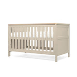 Mamas & Papas Wedmore 2 Piece Nursery Furniture Set with Cotbed and Dresser/Changer - Cashmere/Oak