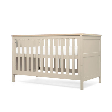 Mamas & Papas Wedmore 3 Piece Nursery Furniture Set with Cot Bed, Dresser and Wardrobe - Cashmere/Oak