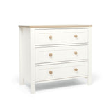 Mamas & Papas Wedmore 3 Piece Nursery Furniture Set with Cot Bed, Dresser and Wardrobe - White/Oak