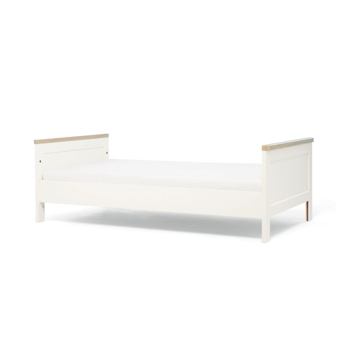Mamas & Papas Wedmore 3 Piece Nursery Furniture Set with Cot Bed, Dresser and Wardrobe - White/Oak