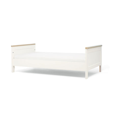 Mamas & Papas Wedmore 3 Piece Nursery Furniture Set with Cot Bed, Dresser and Wardrobe - White/Oak