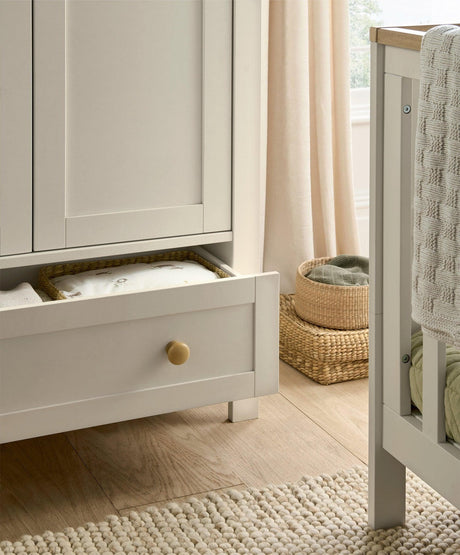 Mamas & Papas Wedmore Wardrobe - Pebble Grey