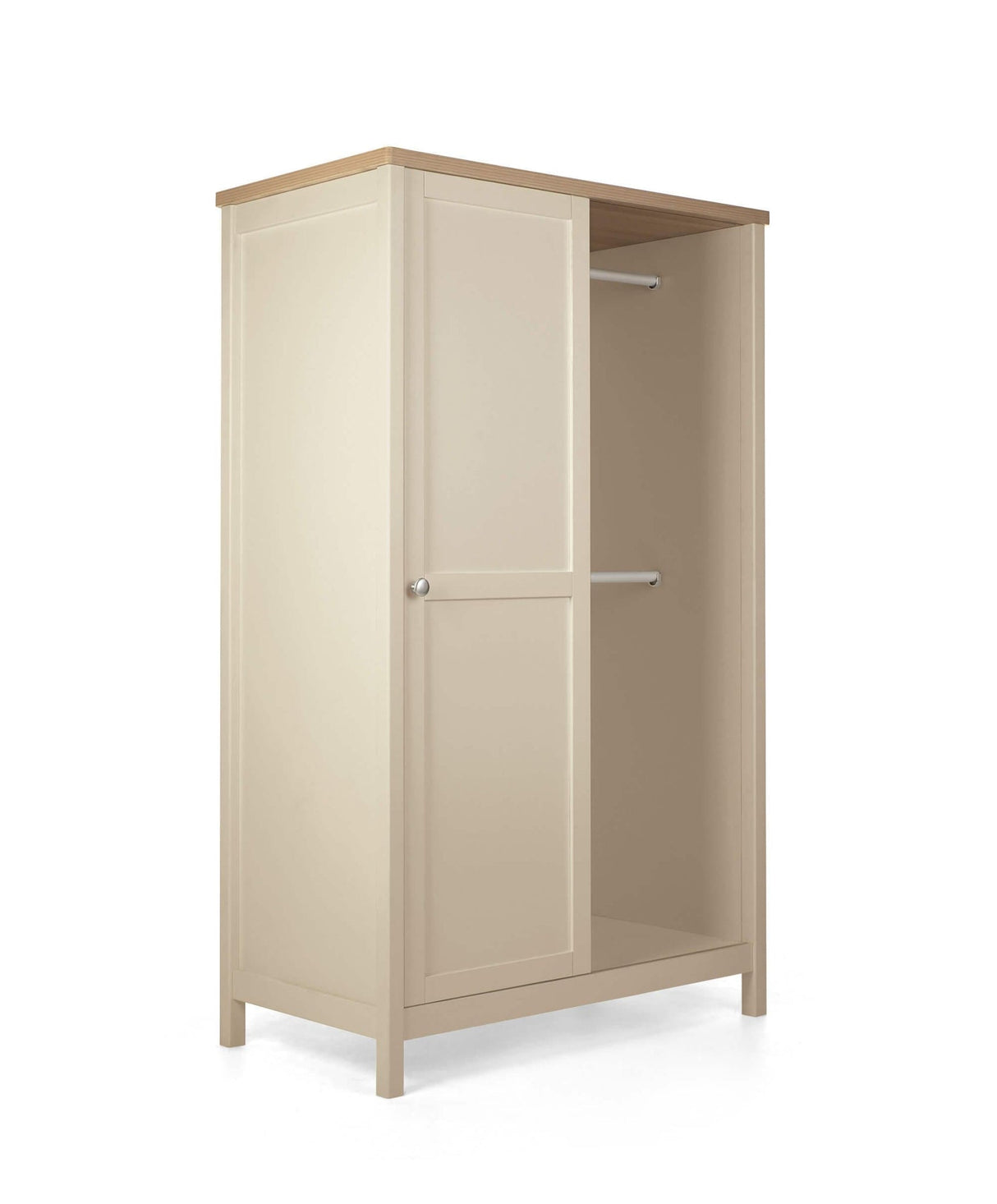 Mamas & Papas Harwell 2 Piece Nursery Furniture Set with Cot Bed and Wardrobe - Cashmere