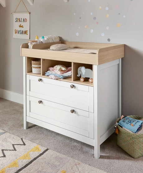 Mamas & Papas Harwell Chest Changer - White / Natural