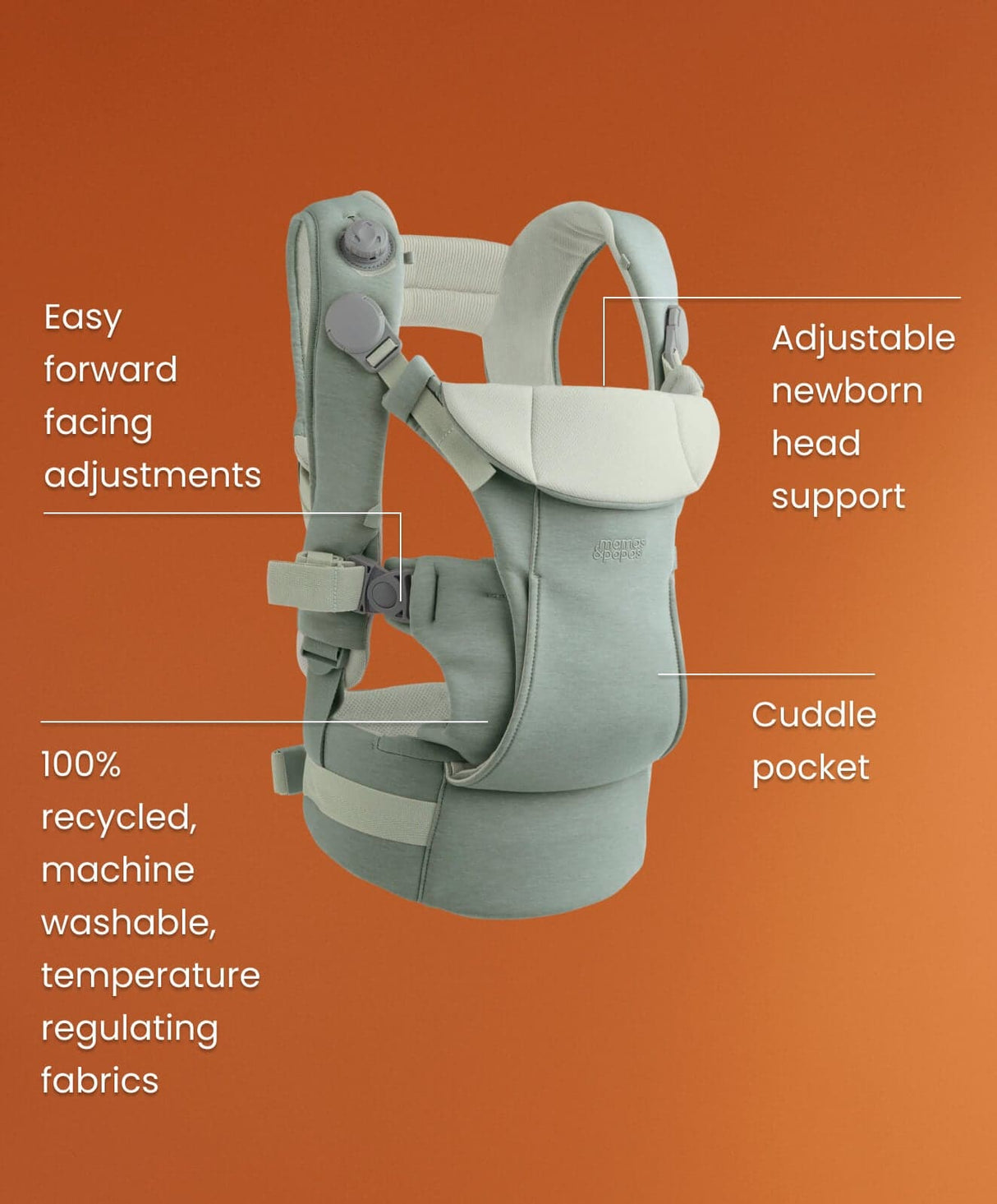 Mamas & Papas Kudo Baby Carrier - Black