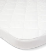 Mamas & Papas Lua Bedside Crib with Sheets & Mattress Protector - Fawn