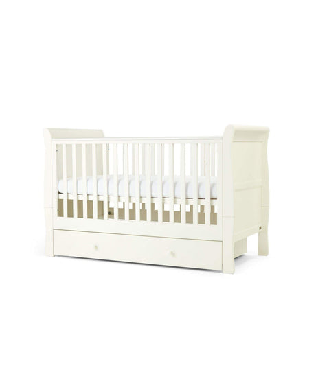 Mamas & Papas Mia 2 Piece Nursery Furniture Set with Cot Bed and Dresser - White