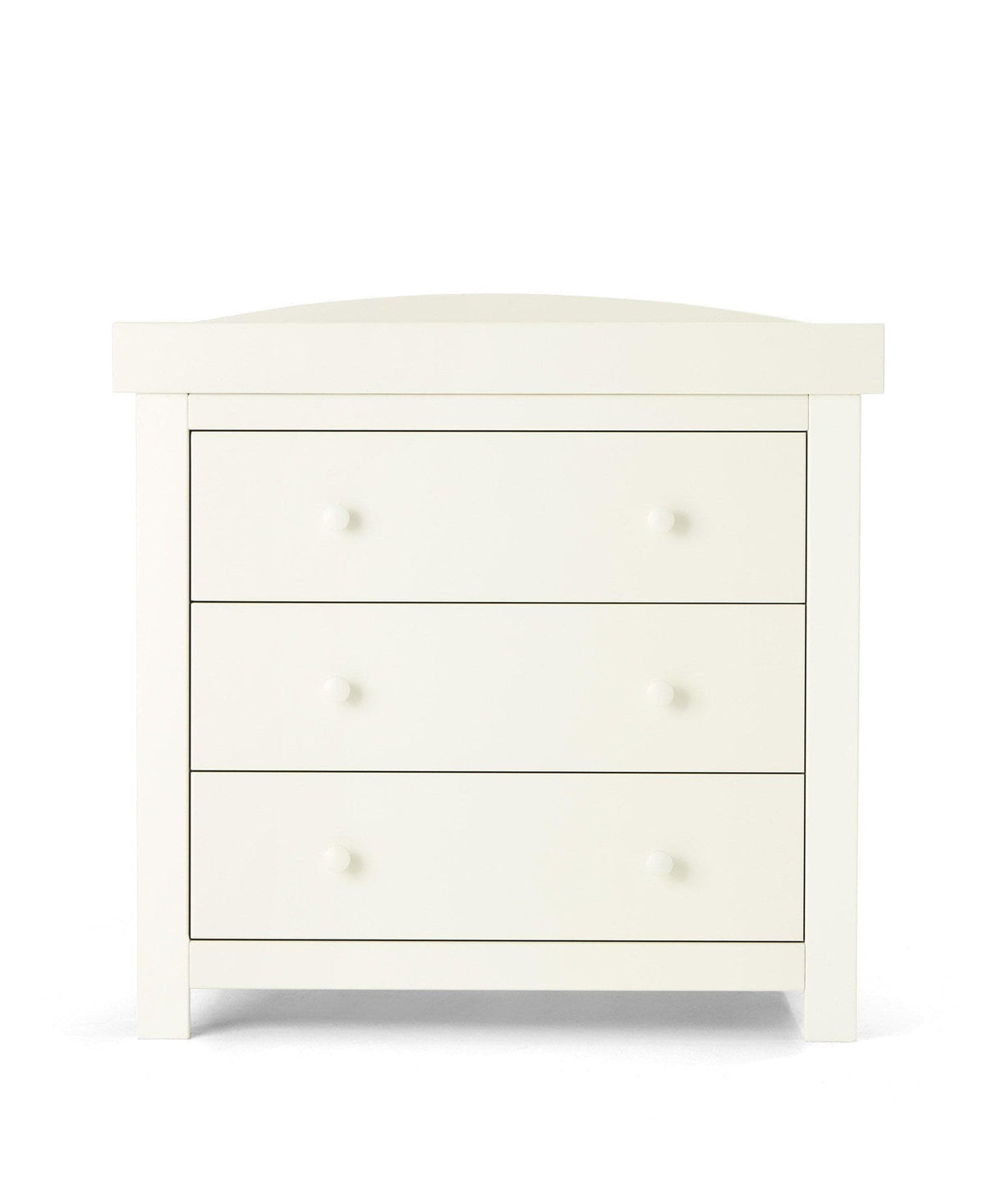 Mamas & Papas Mia 2 Piece Nursery Furniture Set with Cot Bed and Dresser - White