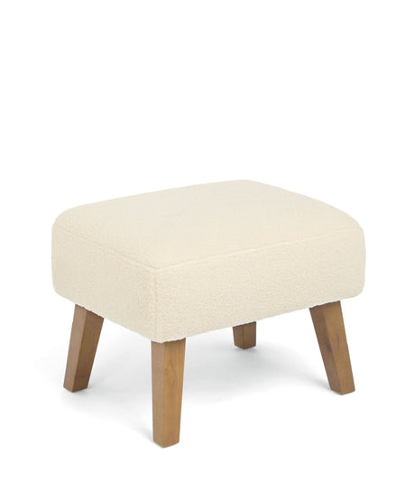 Mamas & Papas Penrose Nursing Chair with Footstool - Off White Boucle