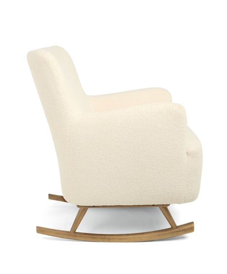 Mamas & Papas Elwood Nursing Chair with Footstool  - Off White Boucle