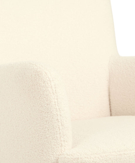 Mamas & Papas Elwood Nursing Chair with Footstool  - Off White Boucle