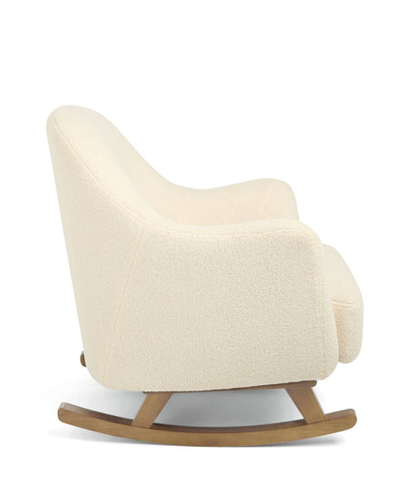 Mamas & Papas Penrose Nursing Chair with Footstool - Off White Boucle