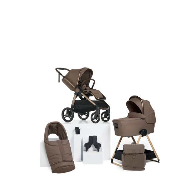 Mamas & Papas Ocarro 2 | Essential Kit (inc Pushchair, Carrycot, Adaptors, Cupholder, Bag, Footmuff, CC Stand) - Crema 1