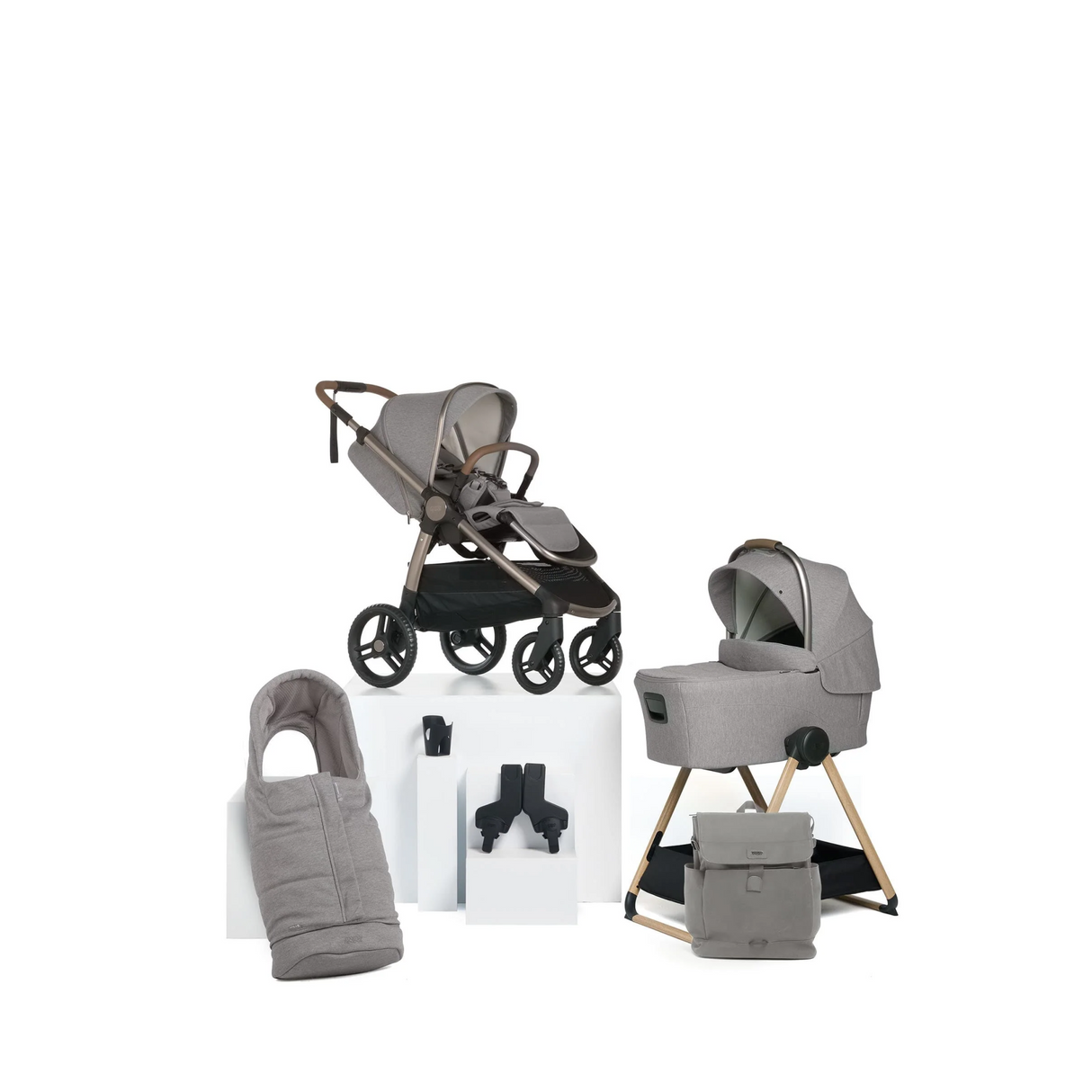 Mamas & Papas Ocarro 2 | Essential Kit (inc Pushchair, Carrycot, Adaptors, Cupholder, Bag, Footmuff, CC Stand) - Heritage 1