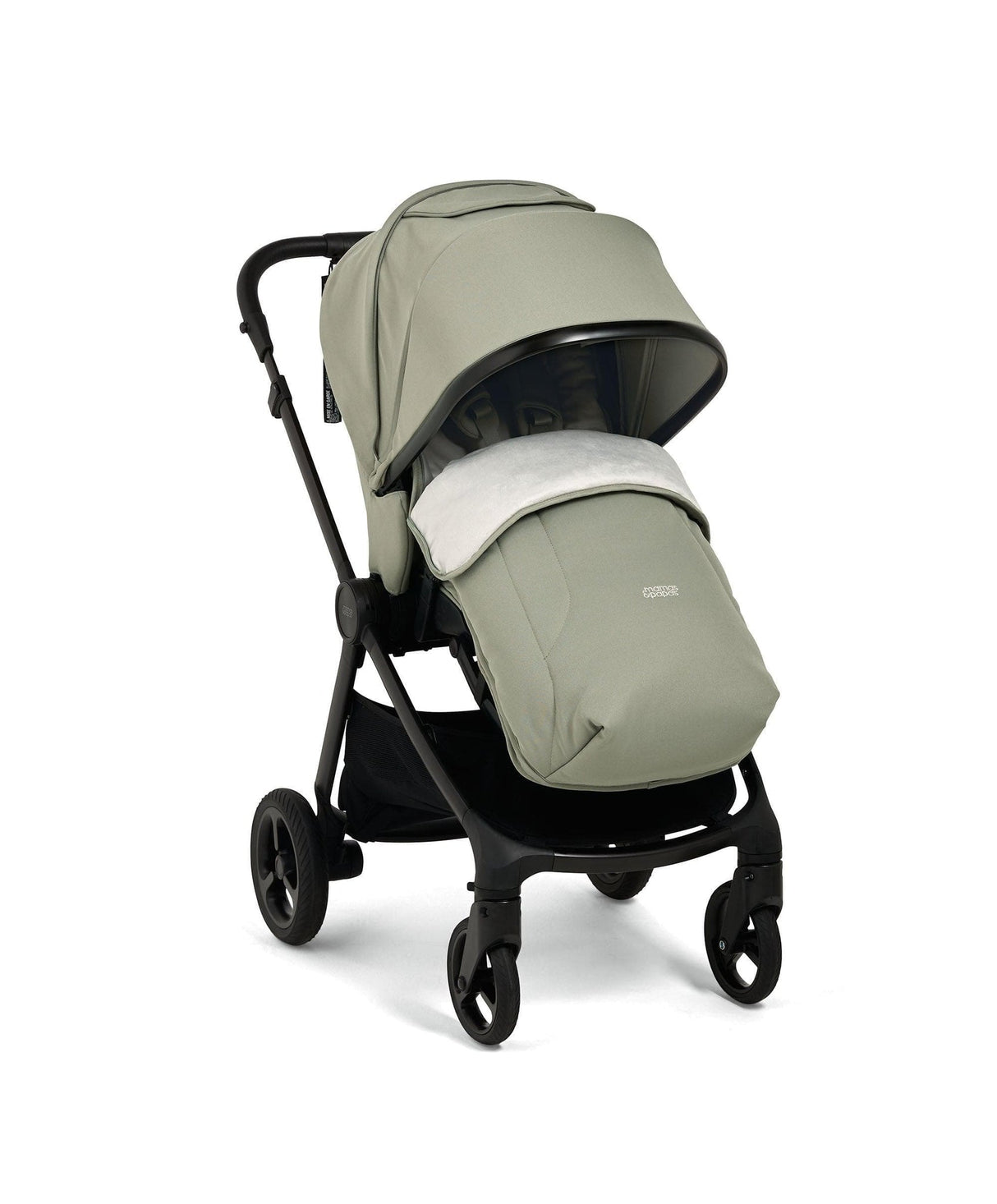 Mamas & Papas Vardo Travel System with Accessories, Cybex Cloud T and ISOFIX Base - Sage