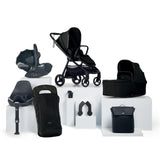 Mamas & Papas Vardo Travel System with Accessories, Cybex Cloud T and ISOFIX Base - Noir