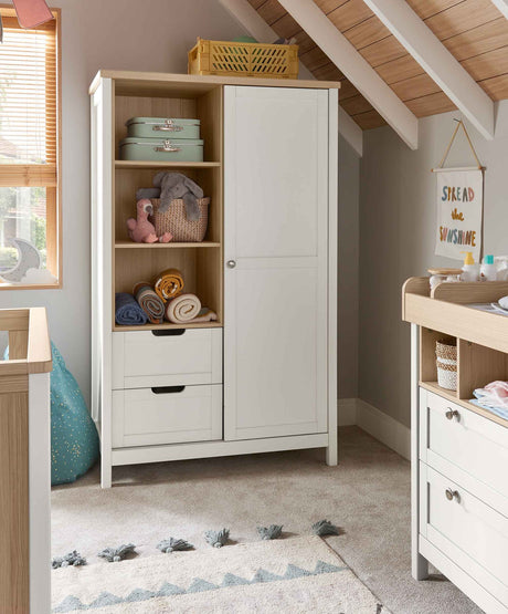 Mamas & Papas Harwell Wardrobe - White / Natural