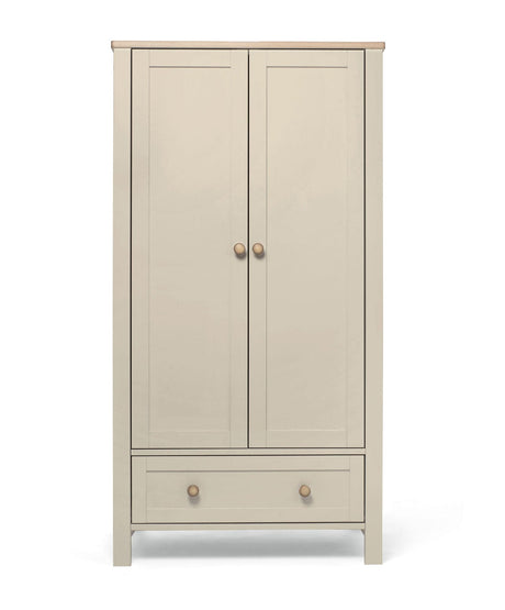 Mamas & Papas Wedmore 3 Piece Nursery Furniture Set with Cot Bed, Dresser and Wardrobe - Cashmere/Oak