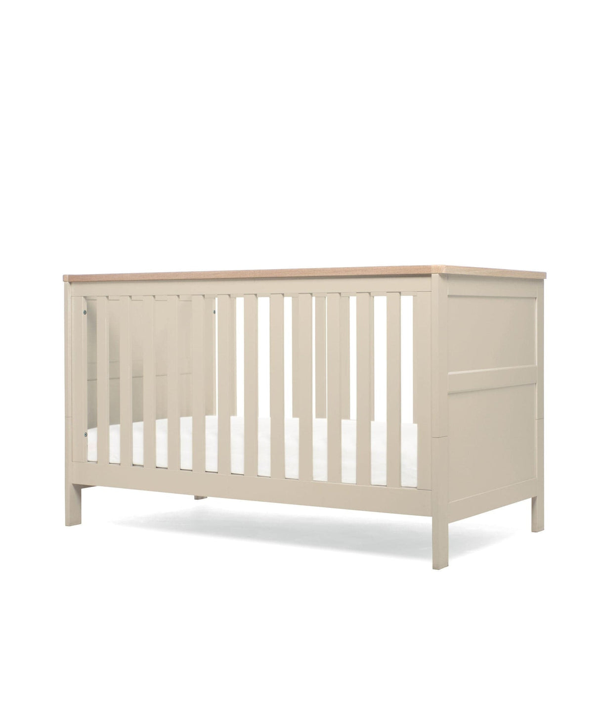 Mamas & Papas Wedmore 2 Piece Nursery Furniture Set with Cot Bed and Dresser - Cashmere
