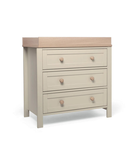 Mamas & Papas Wedmore 2 Piece Nursery Furniture Set with Cot Bed and Dresser - Cashmere