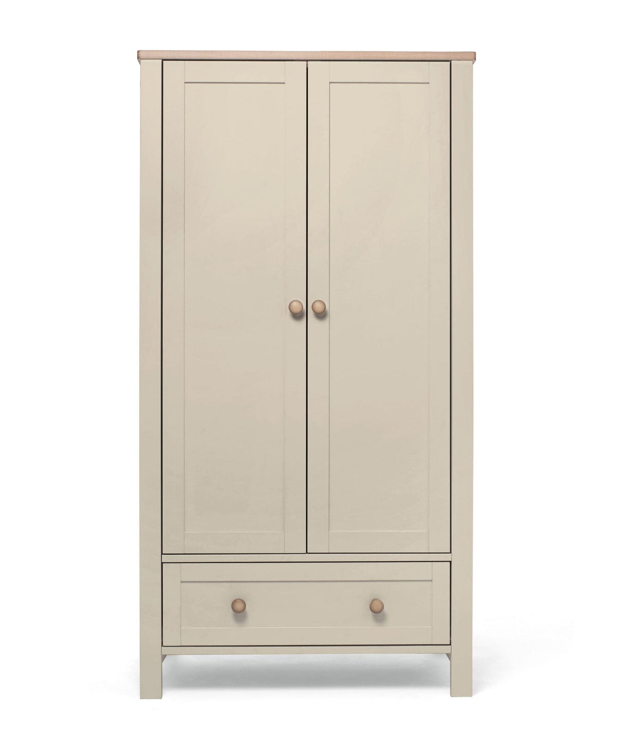 Mamas & Papas Wedmore 3 Piece Nursery Furniture Set with Cot Bed, Dresser and Wardrobe - Cashmere
