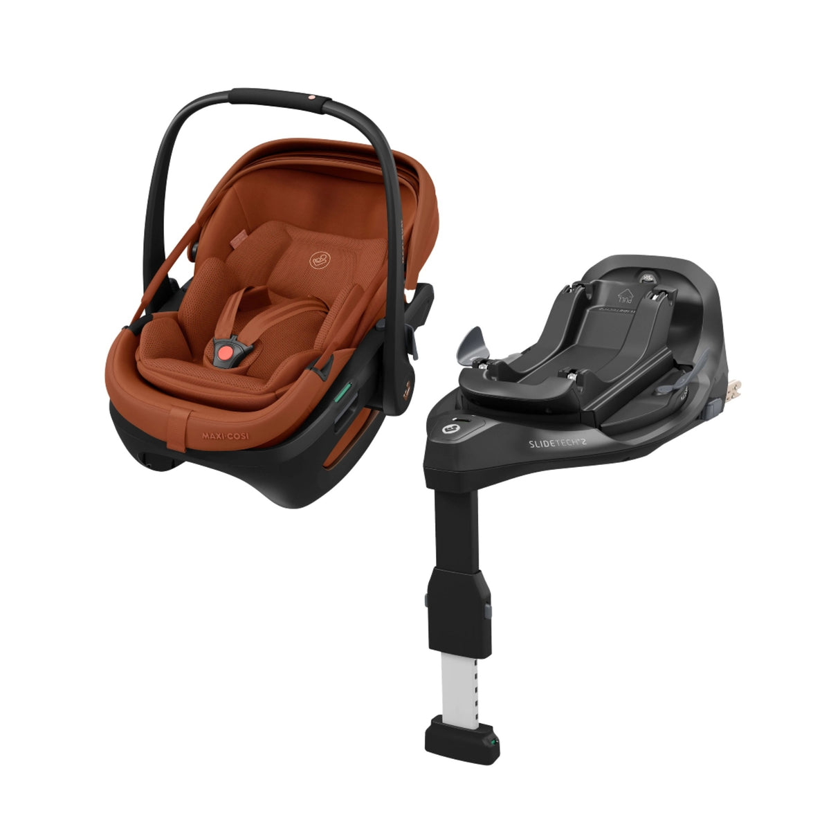 Maxi Cosi Coral Slide Pro Infant Car Seat & FamilyFix Slide Pro ISOFIX Base - Copper Terra