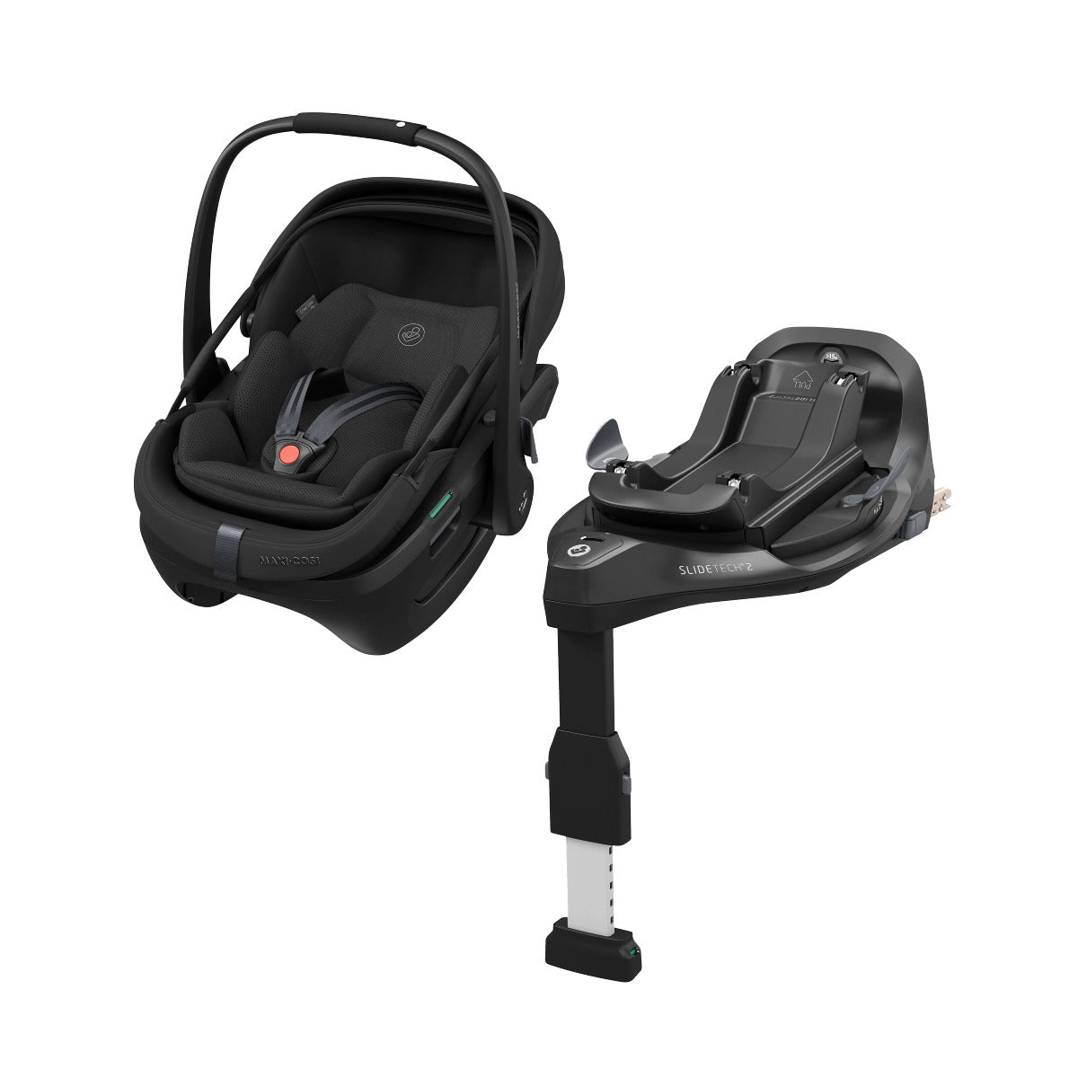 Maxi Cosi Coral Slide Pro Infant Car Seat & FamilyFix Slide Pro ISOFIX Base - Onyx Black