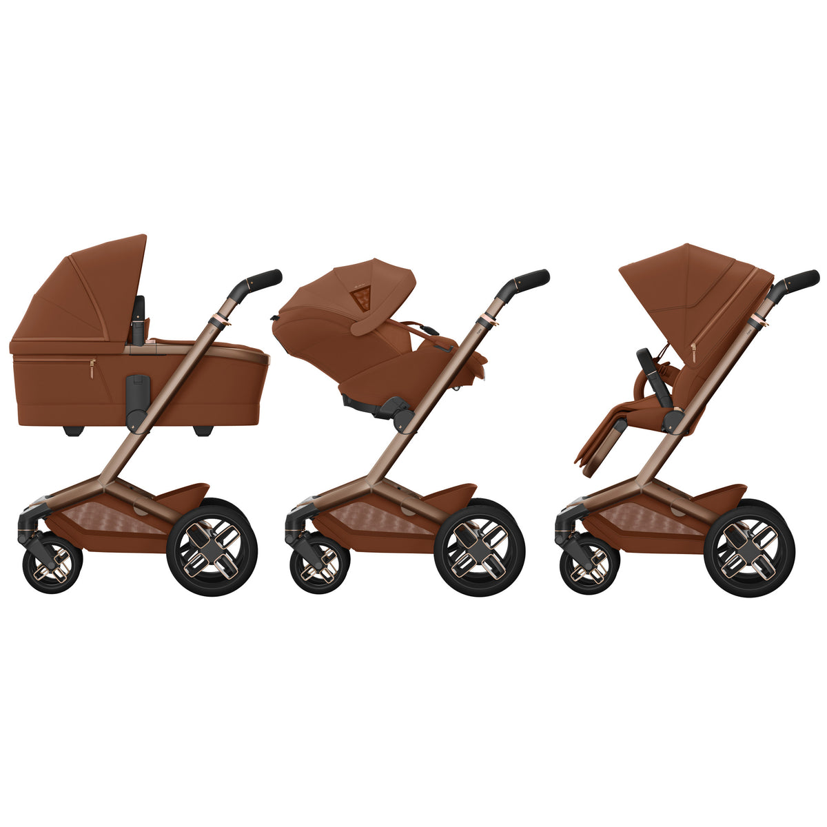 Maxi Cosi Fame 2026 Premium Family XL Travel System with Pebble Slide Pro Car Seat, Pearl XL Car Seat & Slide Pro Base - Copper Terra 13