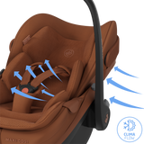 Maxi Cosi Fame 2026 Premium Family XL Travel System with Pebble Slide Pro Car Seat, Pearl XL Car Seat & Slide Pro Base - Copper Terra 24