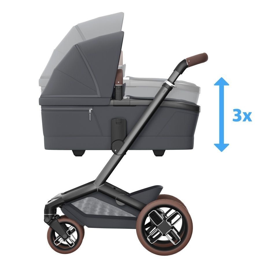 Maxi Cosi Fame 2026 Premium Family XL Travel System with Pebble Slide Pro Car Seat, Pearl XL Car Seat & Slide Pro Base - Moon Graphite 14