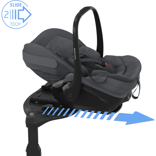 Maxi Cosi Fame 2026 Premium Family XL Travel System with Pebble Slide Pro Car Seat, Pearl XL Car Seat & Slide Pro Base - Moon Graphite 21