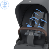 Maxi Cosi Fame 2026 Premium Family XL Travel System with Pebble Slide Pro Car Seat, Pearl XL Car Seat & Slide Pro Base - Moon Graphite 3