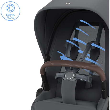 Maxi Cosi Fame 2026 Premium Family XL Travel System with Pebble Slide Pro Car Seat, Pearl XL Car Seat & Slide Pro Base - Moon Graphite 3