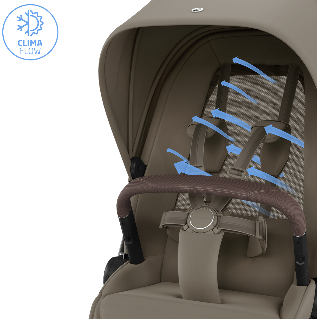 Maxi Cosi Fame 2026 Premium Family XL Travel System with Pebble Slide Pro Car Seat, Pearl XL Car Seat & Slide Pro Base - Oak Truffle 13