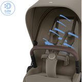 Maxi Cosi Fame 2026 Premium Family XL Travel System with Pebble Slide Pro Car Seat, Pearl XL Car Seat & Slide Pro Base - Oak Truffle 13